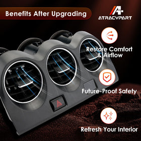 ATRACYPART installed in Altima dash restoring airflow and appearance benefit