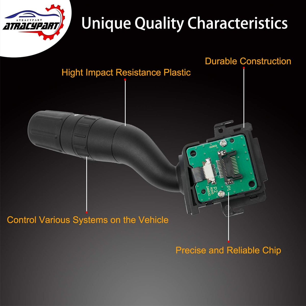 ATRACYPART installed in steering column illustrating easy replacement and restored control