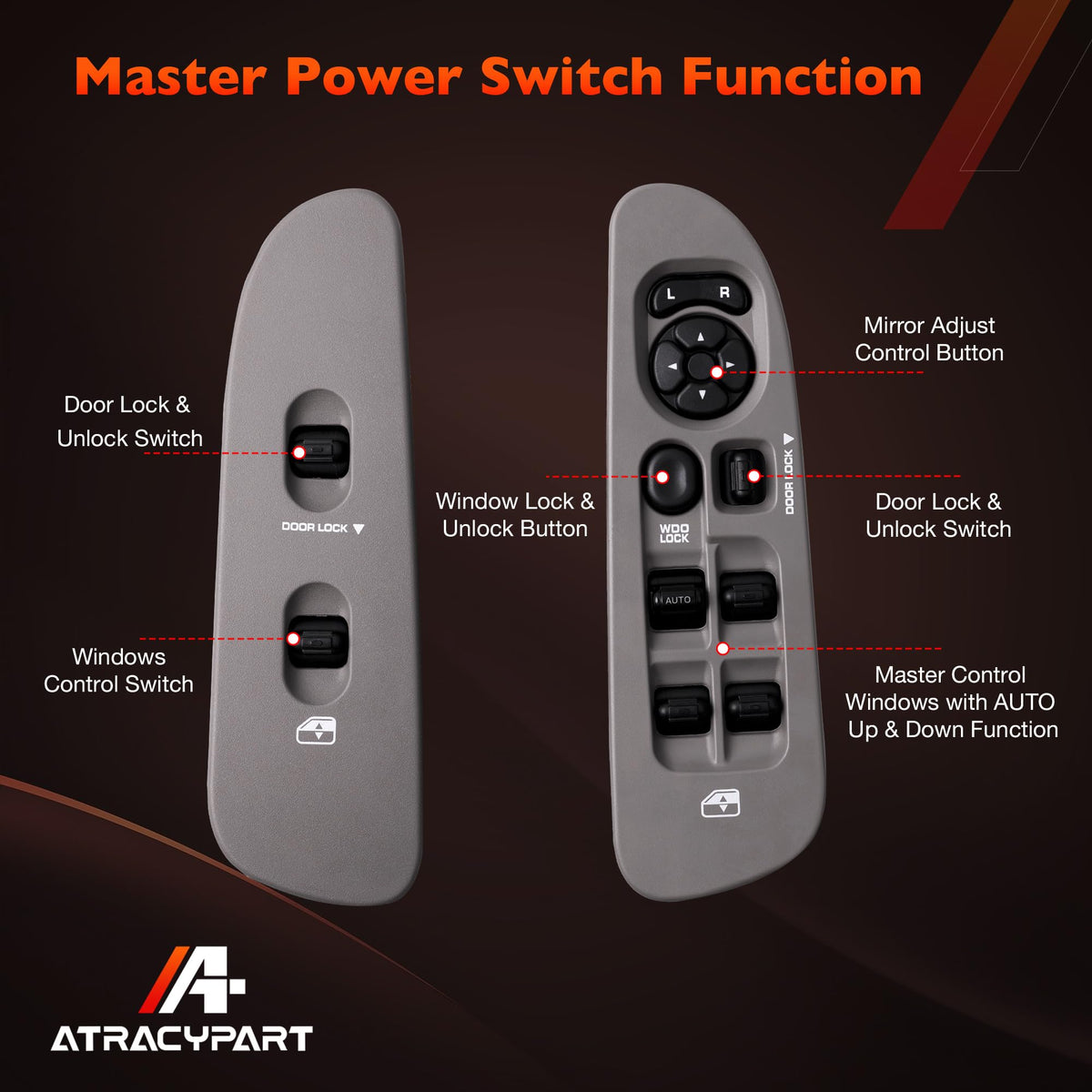 ATRACYPART wiring plug close-up displays OE-style connector for quick plug-and-play installation