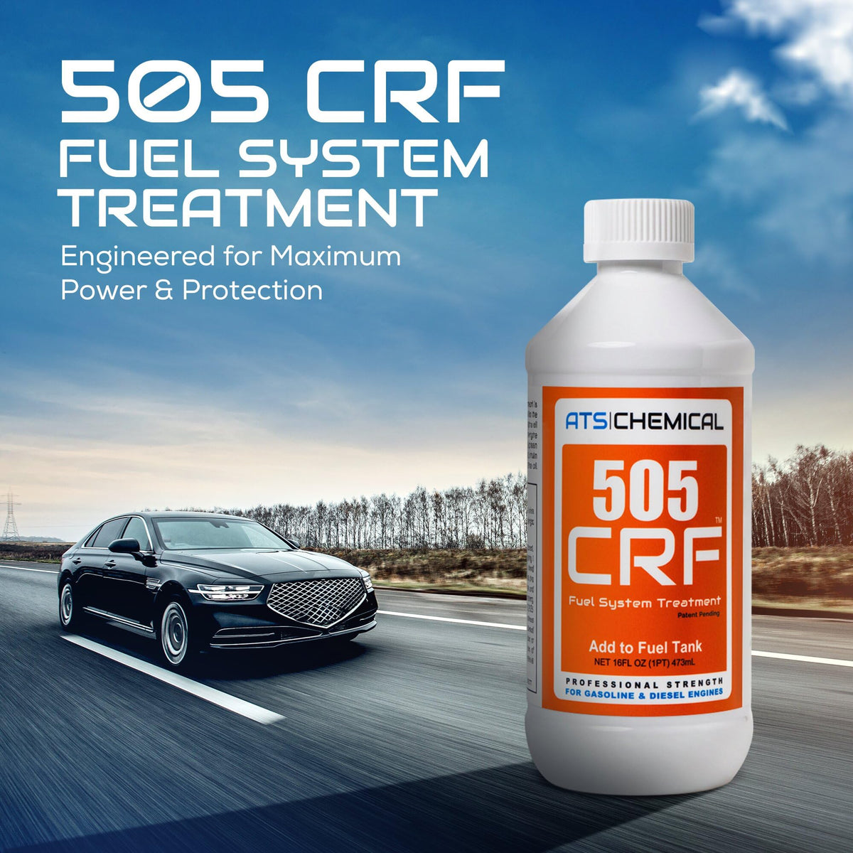 ATS Chemical 505 CRF pour spout detail for easy, mess-free dosing