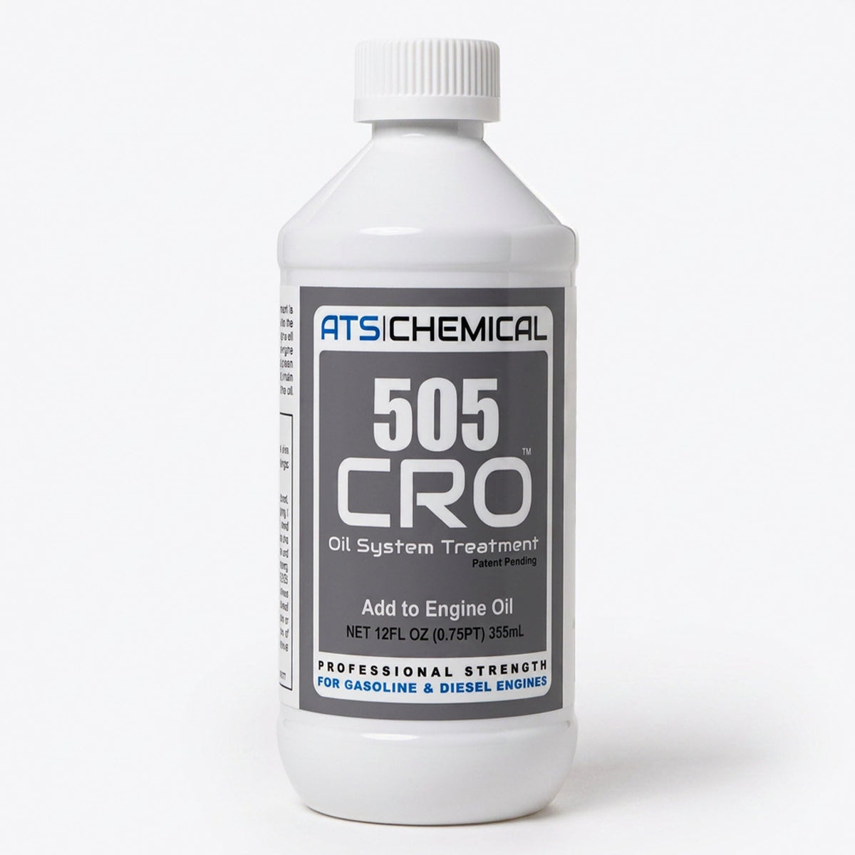 ATS Chemical front label showing product benefits and 12 oz size