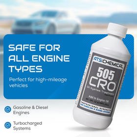 Product packaging and label with ATS Chemical instructions visible