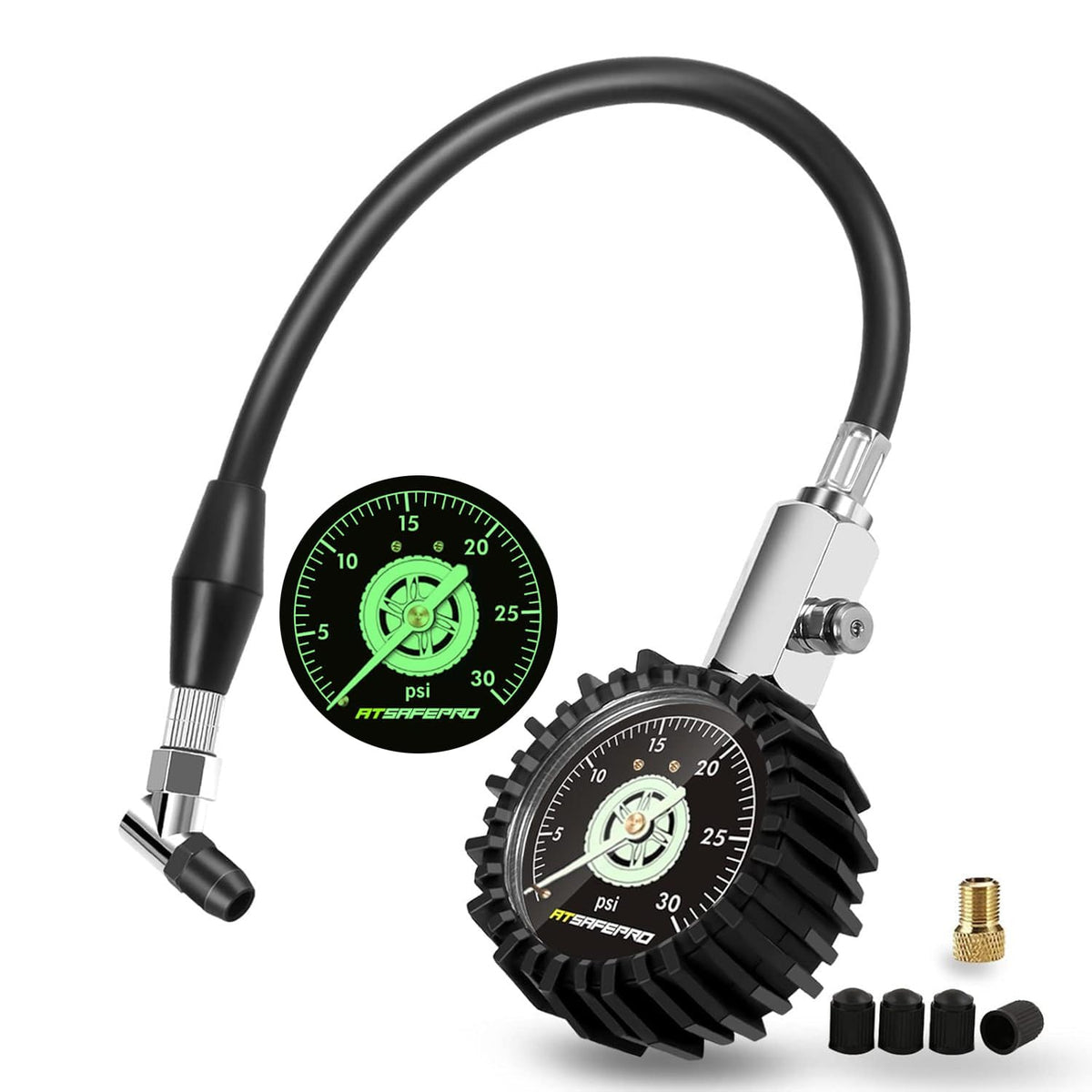 ATsafepro front dial showing clear 2.5-inch face for easy reading