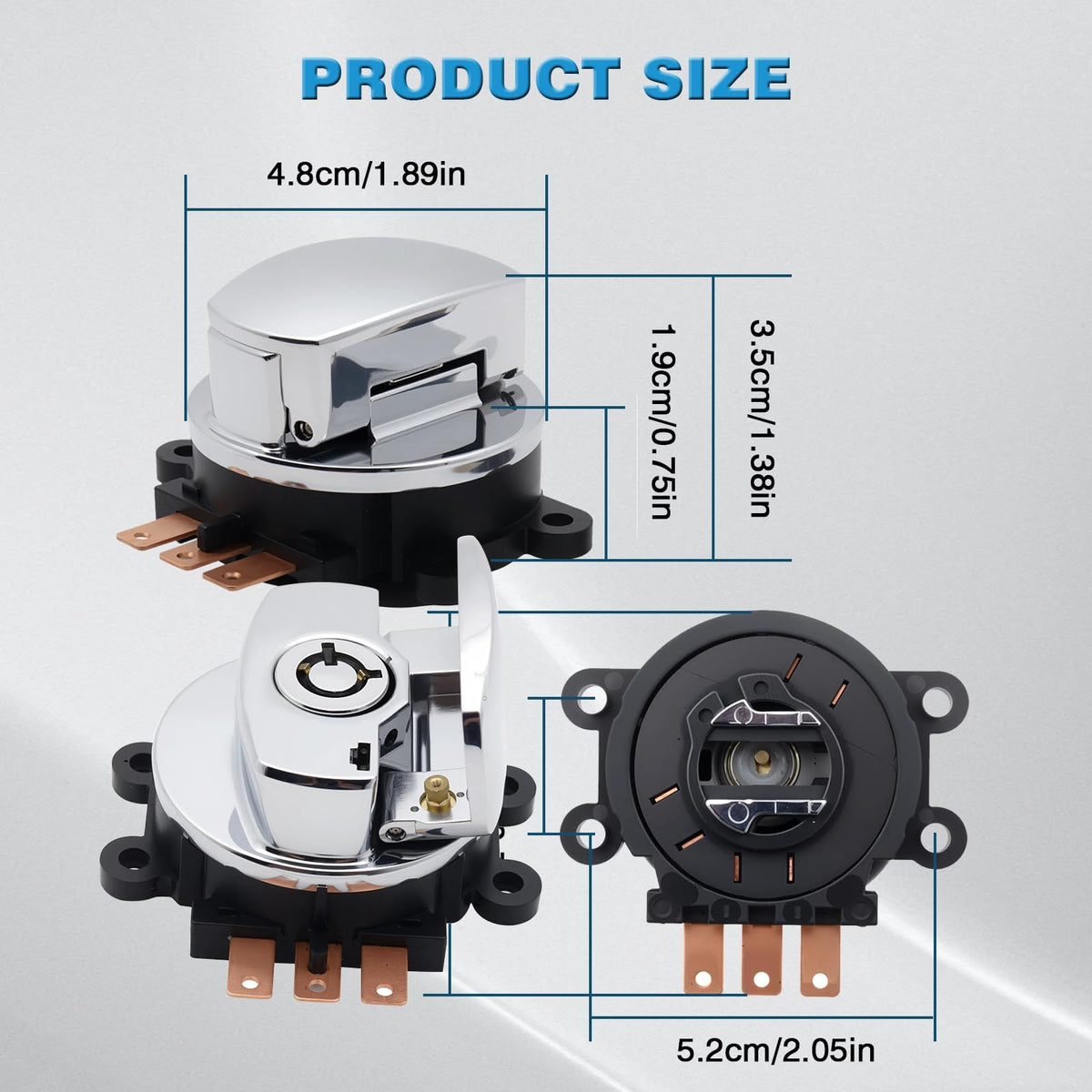 atsuch ignition switch with two keys and package for immediate replacement