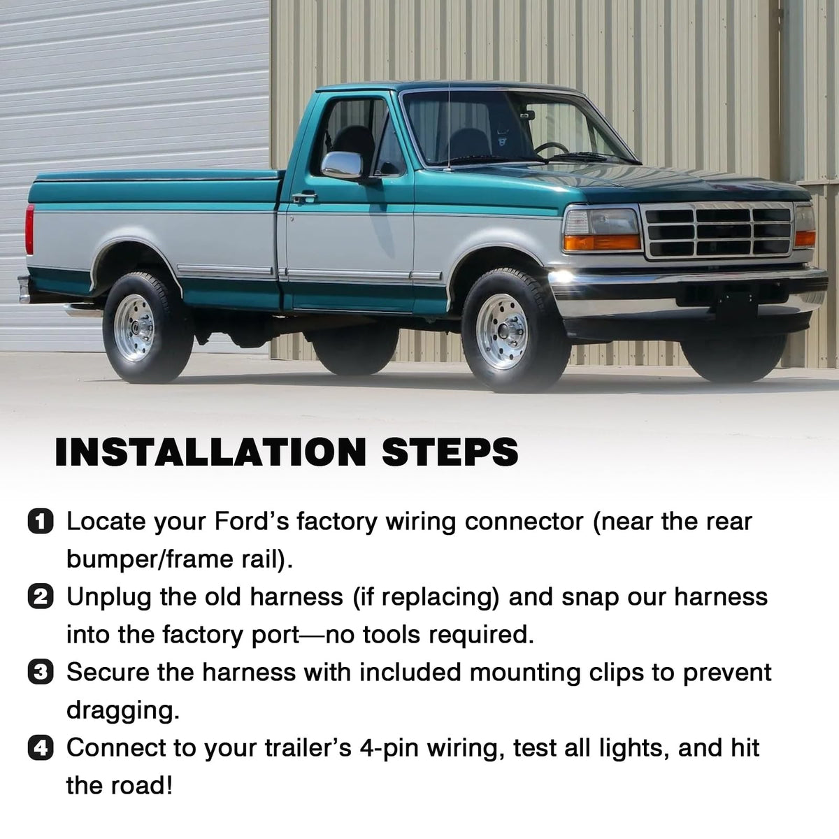 atsuch packaging and instruction label showing included directions for installation