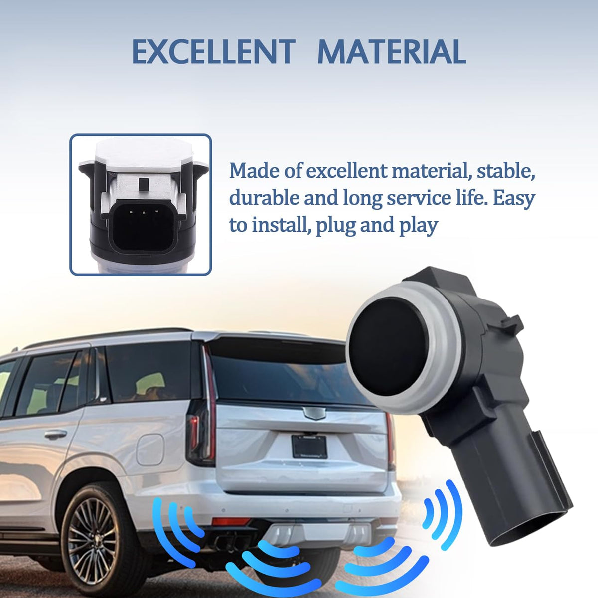 atsuch sensor mounted in front bumper demonstrating restored parking assist