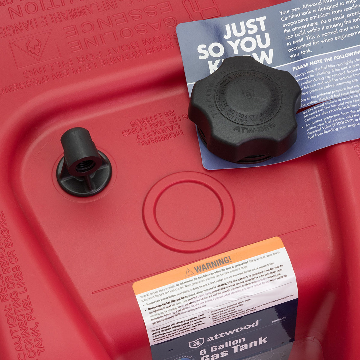 attwood 8806lp2 in-boat placement demonstrating compact storage and quick hookup