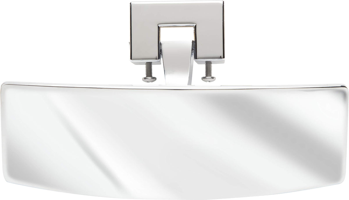 attwood front profile mirror showing chrome housing and wide-angle view for safety