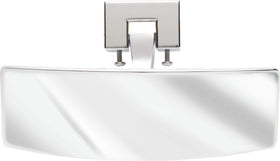 attwood front profile mirror showing chrome housing and wide-angle view for safety