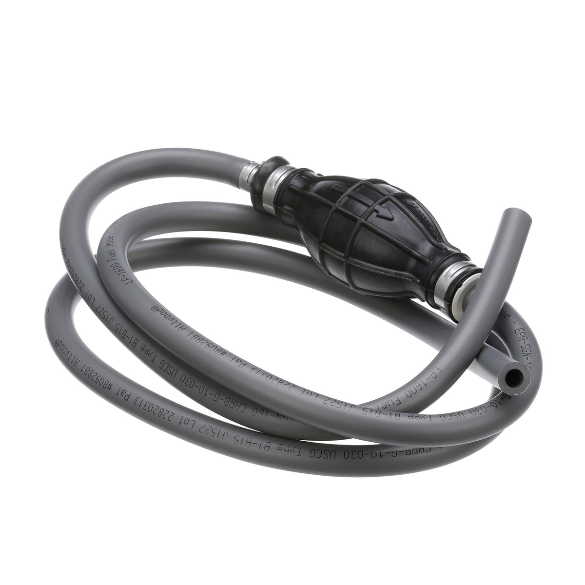 attwood hose close-up revealing braided reinforcement and low-permeation layers for durability