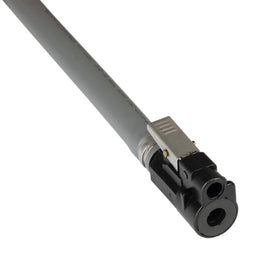 attwood fuel line installed on a Mercury outboard showing clean connection and compliance