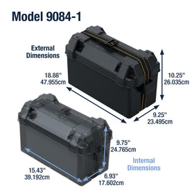 attwood installed on boat deck lifestyle shot showing protected battery system benefit