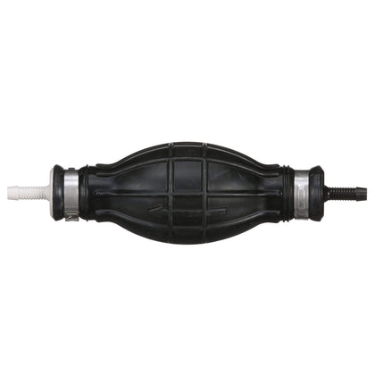 attwood primer bulb front view showing durable body and connectors, reliable priming