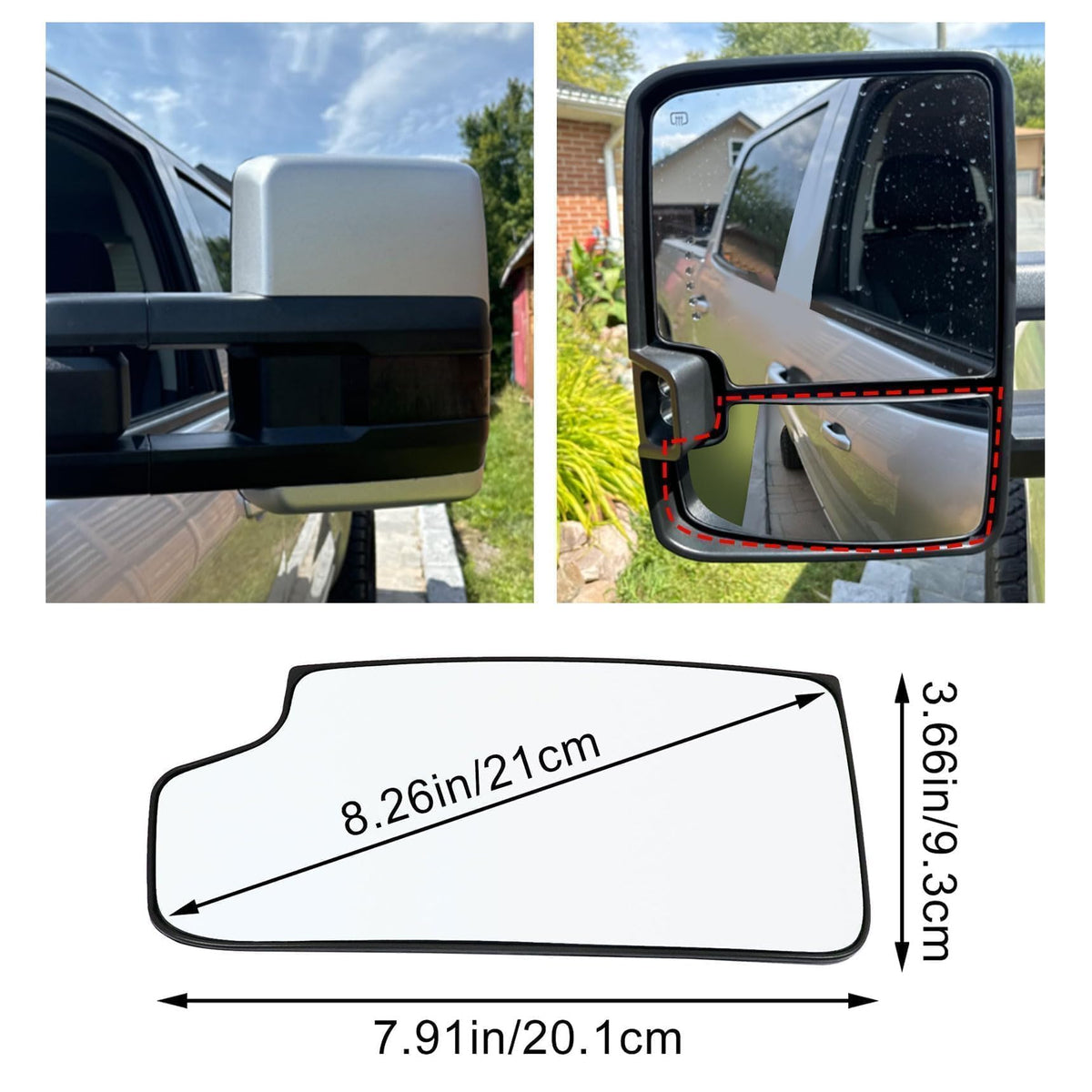 ATUOTPO installed on Silverado driver side to demonstrate correct OEM fit
