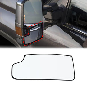 ATUOTPO left lower tow mirror front view showing fit and finish for easy replacement