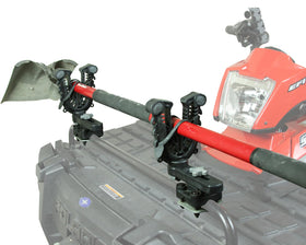 ATV TEK FFG1 size comparison on ATV cargo rack showing scale