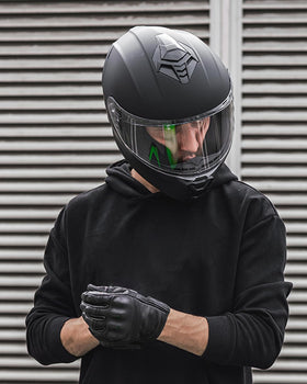 AUBOA helmet on rider in city, practical protection for commuting