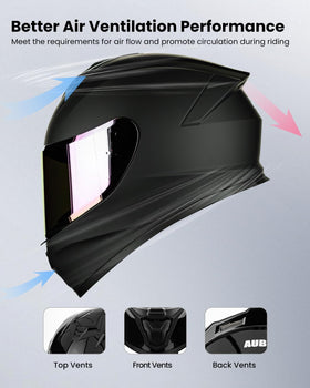 AUBOA helmet side profile highlighting vents for improved airflow