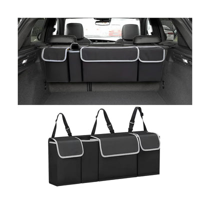 AUCELI hanging backseat organizer front view keeping trunk tidy