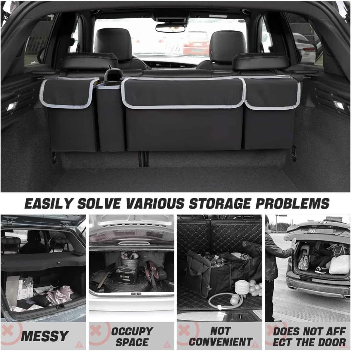 AUCELI organizer in use with toys and snacks for easy access