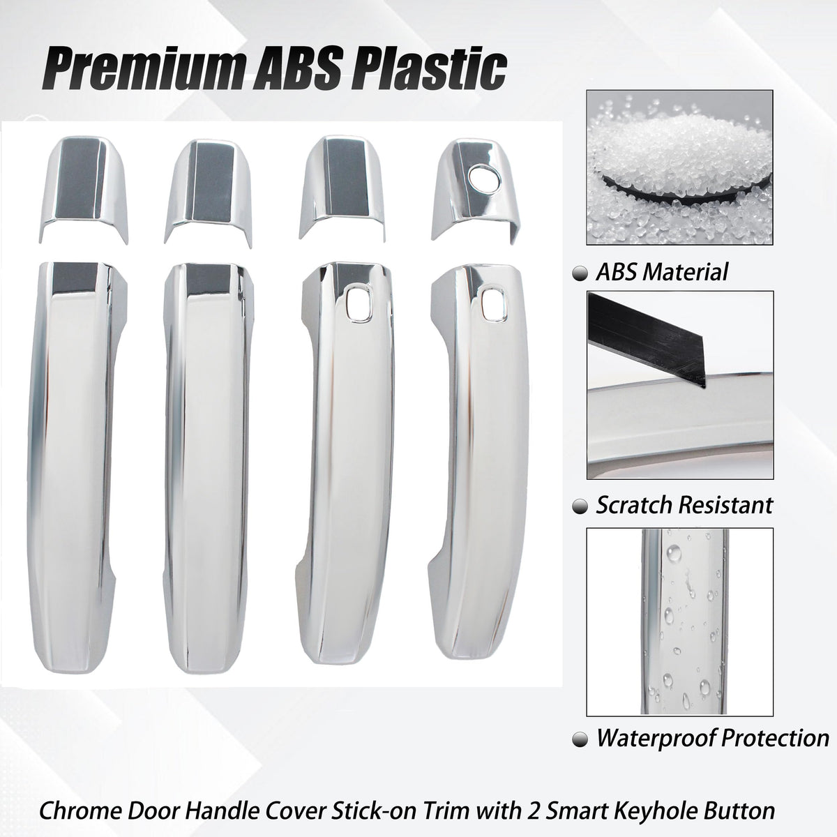 AUCERAMIC installed front door handle demonstrating clean OEM look