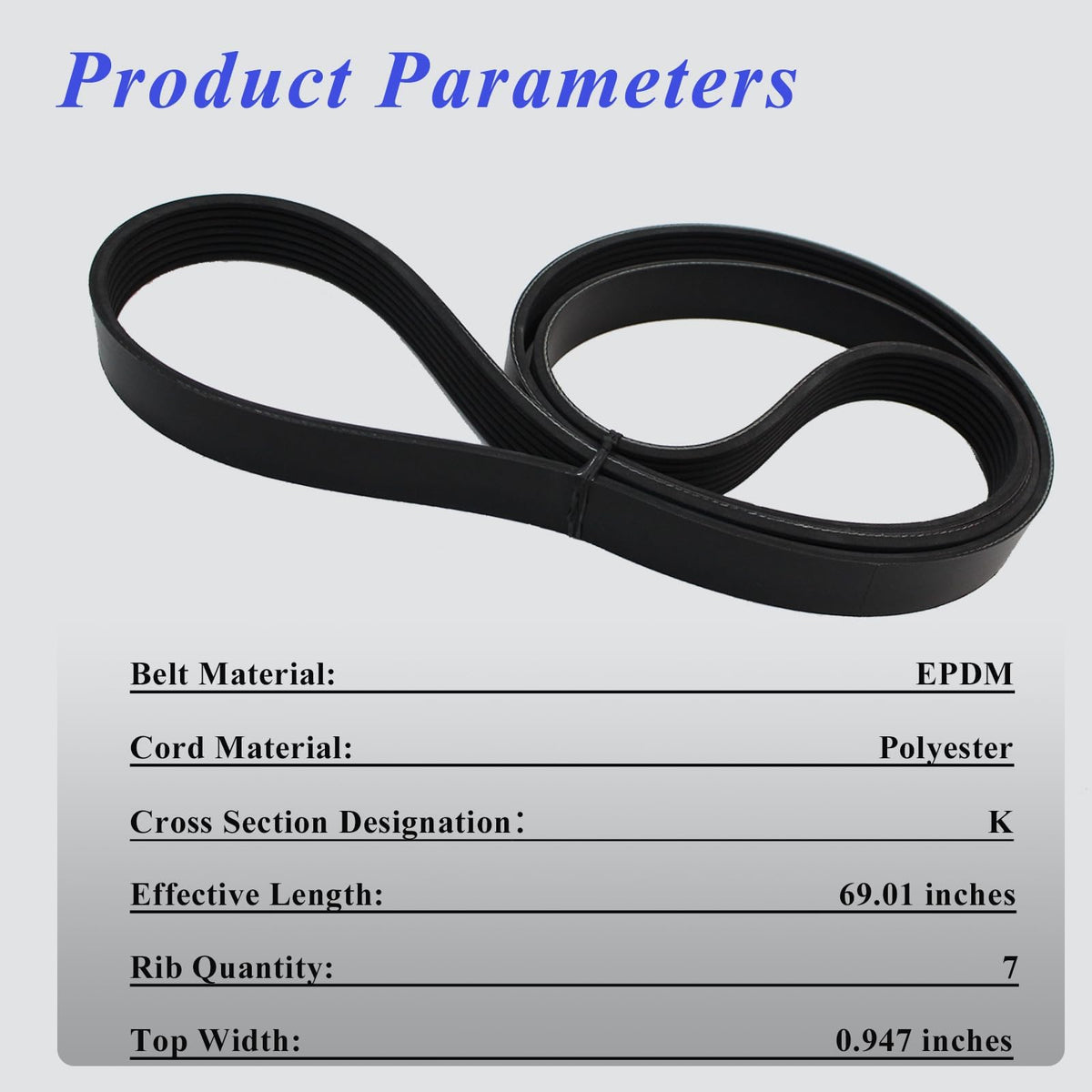 AUCERAMIC belt installed on engine pulleys demonstrating proper fit and reduced noise benefit