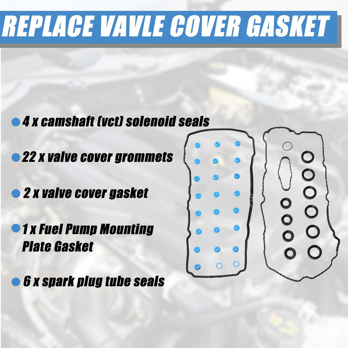 AUCERAMIC gasket installed on F150 engine showing proper fit and leak control