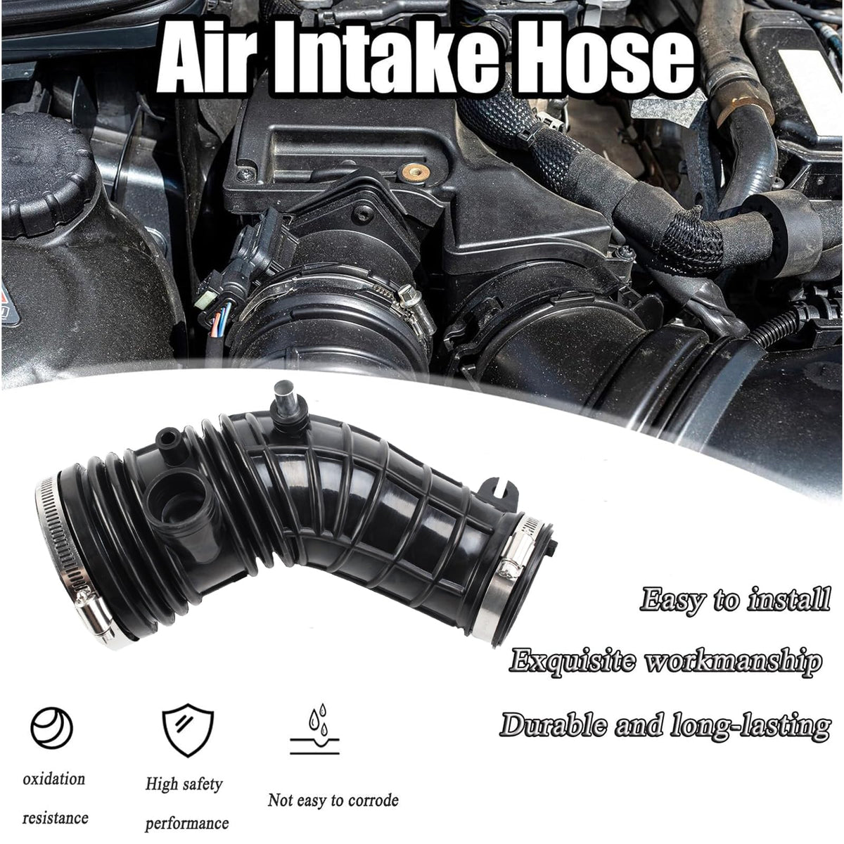 AUCERAMIC hose connector angle showing sealing surface for reliable airflow