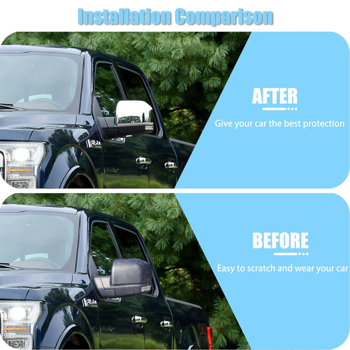 AUCERAMIC side profile mounted on F150 showcasing seamless match benefit