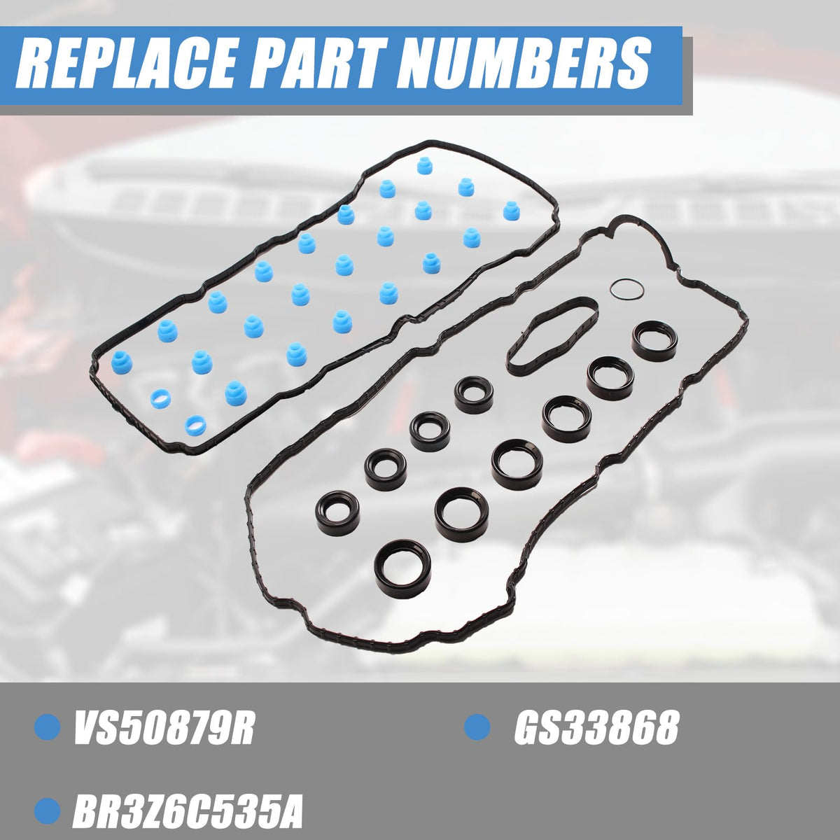 AUCERAMIC spark plug tube seals arranged to show fit and leak prevention