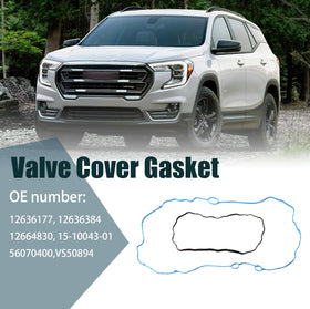 AUCERAMIC close-up of both valve cover gaskets illustrating fit and surface finish for reliable sealing