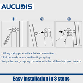 AUCLIDIS in a garage repair setting showing quick DIY hood maintenance benefit