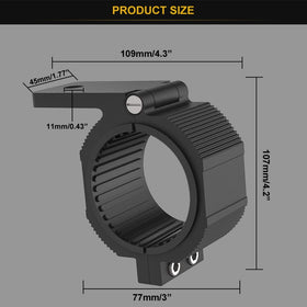 Audak close-up of 6063 aluminum finish and powder coat, corrosion resistant