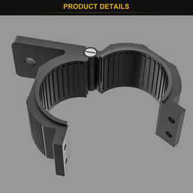 Audak clamp mounted on bullbar with LED light, adjustable aiming benefit