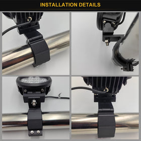 Audak packaged kit showing clamps screws wrench and manual, ready to install