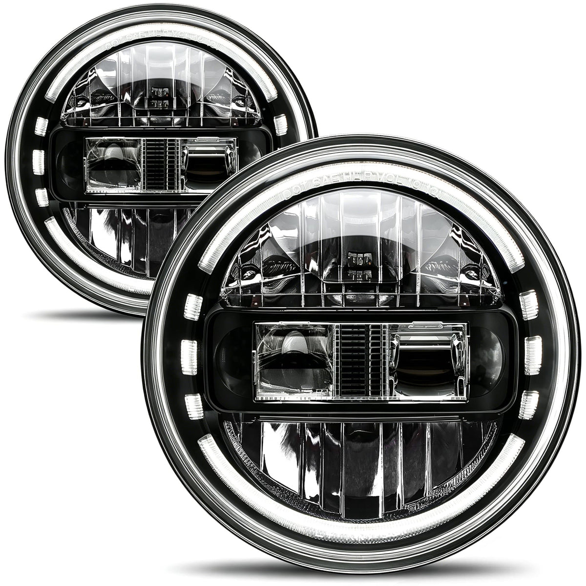 AUDEXEN front view showing full headlight assembly and improved visibility