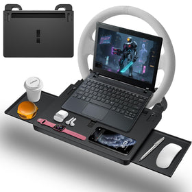 AUEOTUAR front view on steering wheel shows secure tabletop convenience
