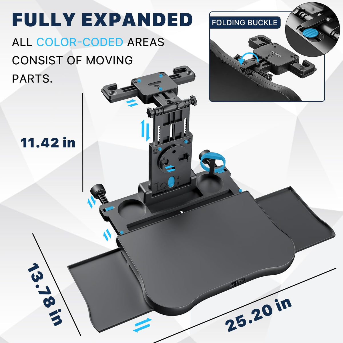 AUEOTUAR triangular support and rotating legs providing steady load-bearing stability