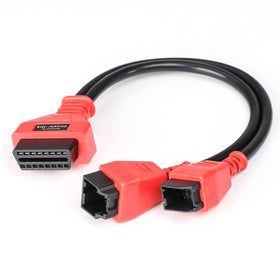 AUGOCOM bypass cable front view showing connectors and OBD plug for quick diagnostics