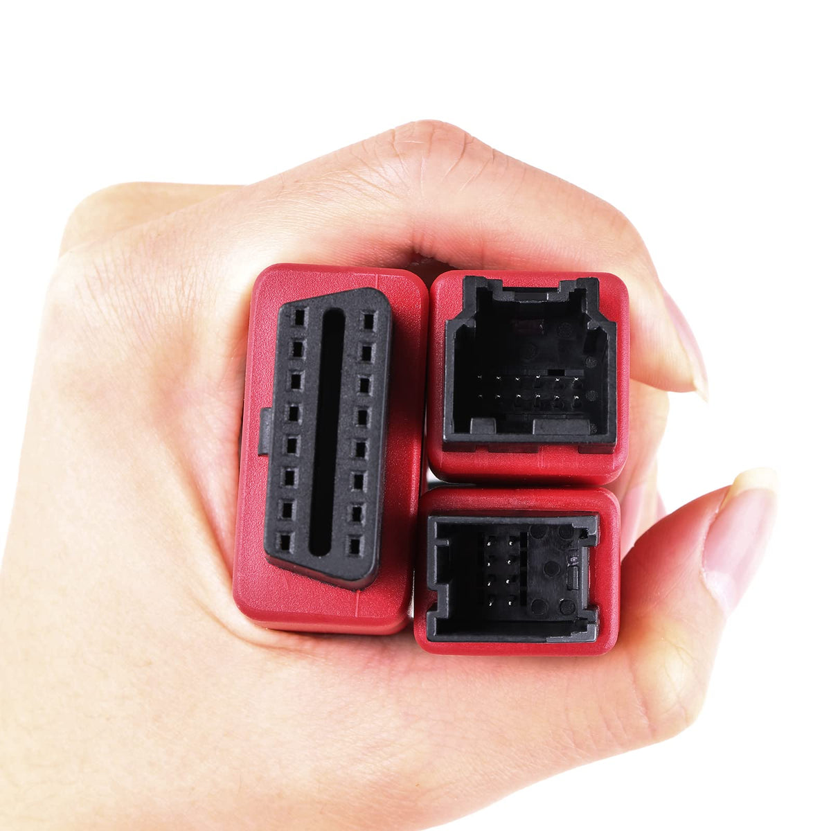 AUGOCOM cable installed in vehicle with diagnostic tool attached for clearer readings