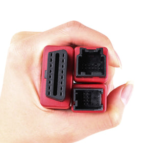 AUGOCOM cable installed in vehicle with diagnostic tool attached for clearer readings
