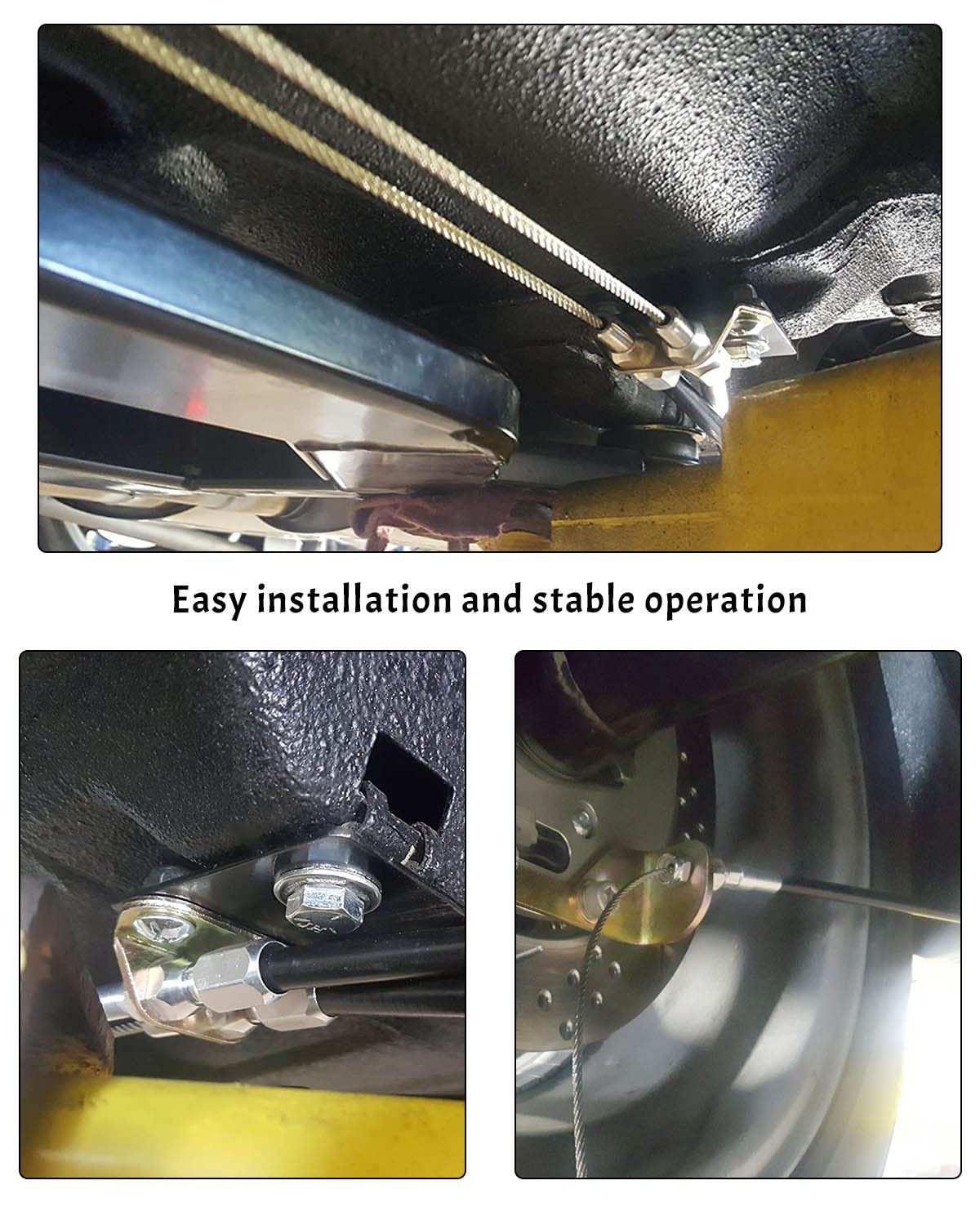 AUGREX close-up of stainless braided cable showing corrosion resistance and strength