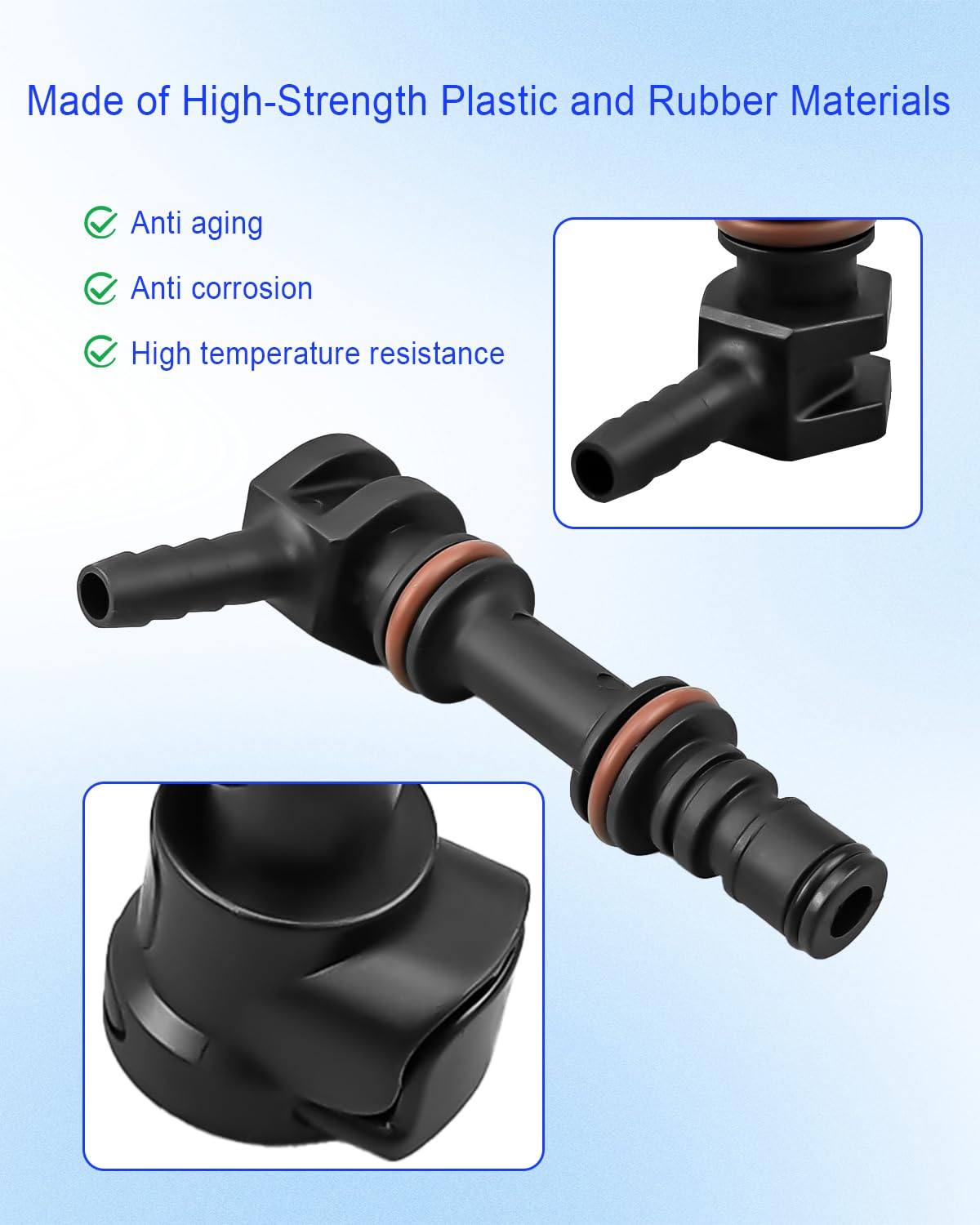 AUGREX close-up of connector detail highlighting durable ABS construction