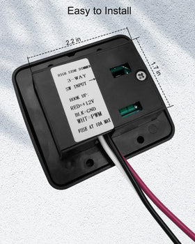 AUGREX dimmer controlling LED strip lighting to show smooth dimming