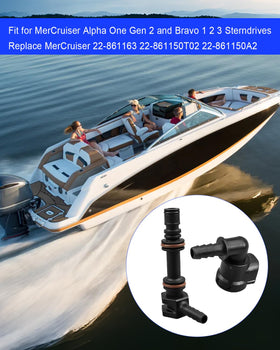 AUGREX installed on stern drive illustrating correct, leak-free fit