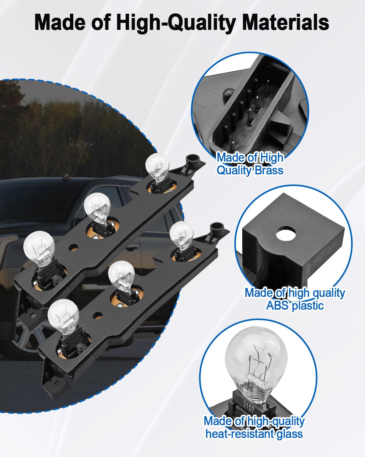AUGREX close-up of conductive contacts offering improved electrical reliability