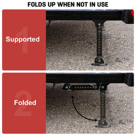 AUH adjustable height demo extended to 18 inches for precise leveling