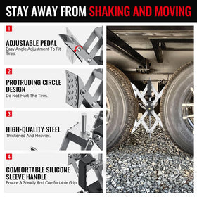 AUH raised tread footplate detail improving grip and slip prevention benefit