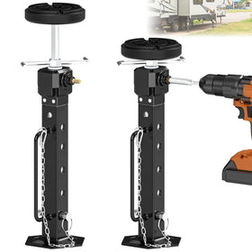 AUH front view of slide-out support jack showing sturdy frame and mounting