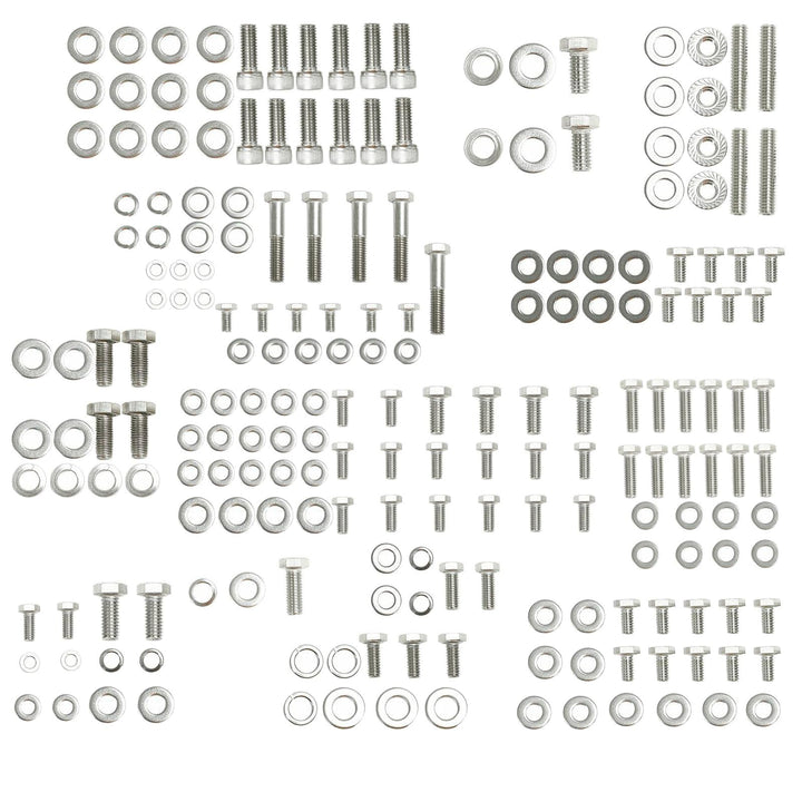 AUIKTARER front packaging showing organized stainless bolt kit and labeling for quick selection